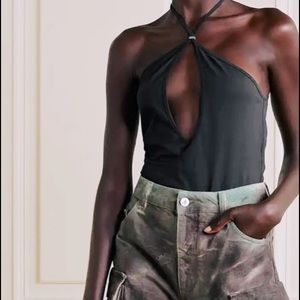 💐THE ATTICO EMMA CUTOUT COTTON JERSEY TANK NWT